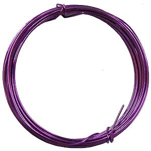 Arame Metálico para Artesanato 5 Metros - Roxo