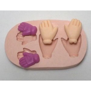 Molde de Silicone - Mãos para Articulados Ref. 114