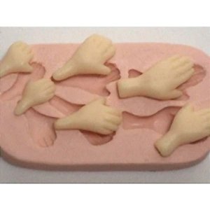 Molde de Silicone - Kit Mãos Ref. 035