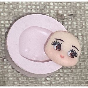 Molde de Silicone - Rosto de Boneca Ref. 04