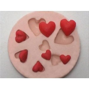 Molde de Silicone - Kit Corações 2 Ref. 207