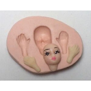 Molde de Silicone - Rosto de Fada Mini Ref. 065