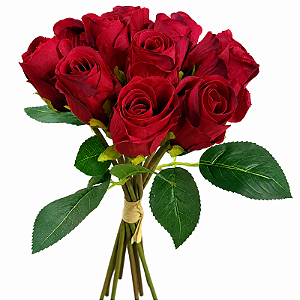 Rosa Artificial 12 unid. Ref. CQ - 12
