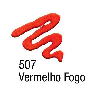 Tinta Acripuff 35ml Acrilex - 507 Vermelho Fogo