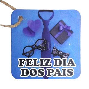 Etiqueta Tag Feliz Dia dos Pais 5cm - 10 unid.
