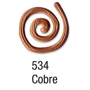 Pasta Relevo Vitral 20ml. - 534 Cobre