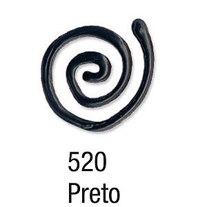 Pasta Relevo Vitral 20ml. - 520 Preto