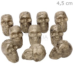 Enfeite Halloween Caveira 10unid. - Ref. WDF72132