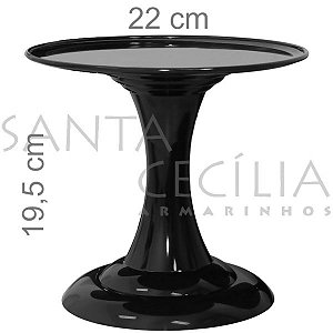 Boleira Preta - 22cm X 19,5cm