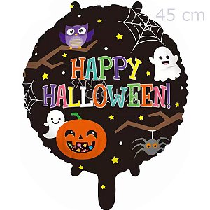 Balão Metalizado Happy Halloween 45 cm Ref. Q22018