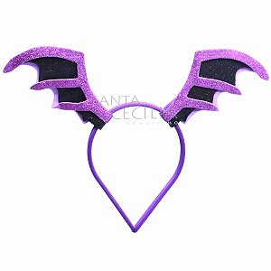 Tiara Halloween Asas de Morcego