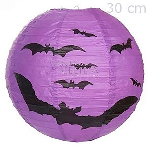 Lanterna Redonda 30 cm Halloween Diversos Modelos Ref.Q19001