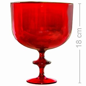 Taça Americana 1,250L Vermelho Transparente Ref. 1134