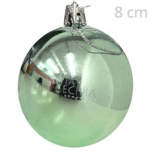 Bolas para Árvore de Natal 8 cm Candy Verde  - 4 unid Ref. NTB2155