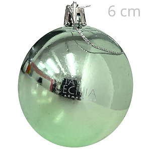 Bolas para Árvore de Natal 6 cm Candy Verde - 6 unid Ref. NTB20154