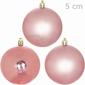 Bolas para árvore de Natal 5cm - pacote com 12un - Rose