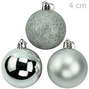 Bolas para Árvore de Natal 4cm - 12 unid. - Ref.CB4
