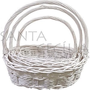 Cesta de Rattan Oval - Modelos Diversos