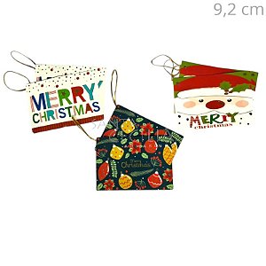 Cartão de Natal com Designs Variados 12 unid. Ref.8390
