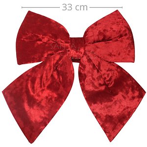 Laço de Veludo Vermelho 33 x 37 cm - Ref. 6398-B35