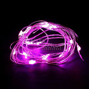 Fio de LED Rolha 20 lâmpadas - Pink