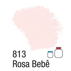 Tinta Acrílica Fosca 37ml - 813 Rosa Bebê