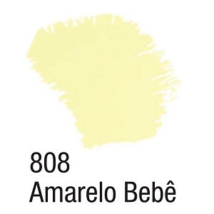 Tinta Acrílica Fosca 37ml - 808 Amarelo Bebê