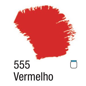 Tinta Acrílica Fosca 37ml - 555 Vermelho