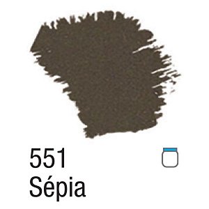 Tinta Acrílica Fosca 37ml - 551 Sépia
