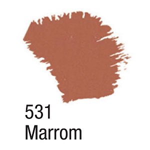 Tinta Acrílica Fosca 37ml - 531 Marrom