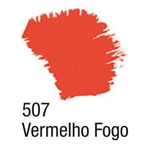 Tinta Acrílica Fosca 37ml - 507 Vermelho Fogo