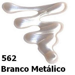 Tinta Relevo Dimensional Metallic 35 ML 562 Branco Metálico