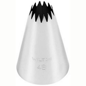 Bico de Confeitar Inox Wilton Pitanga Aberta #4B