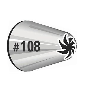 Bico de Confeitar Inox Wilton Pequeno - Flor 108