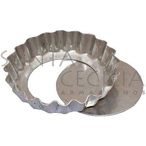 Forma para Torta com Fundo Removível 12 unidades - 7,5cm Cód. 1441