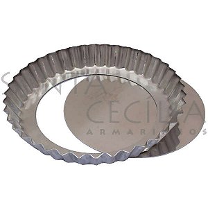 Forma para Torta com Fundo Removível 17cm Cód. 0276