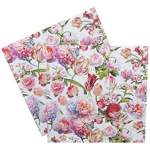 Guardanapo de Papel Decoupage 20 unid. Roses And Tulips 13320485