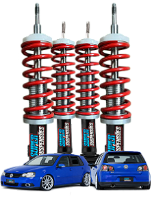 KIT SUSPENSÃO A ROSCA SLIM SUPER SUSPENSÕES - VW GOLF