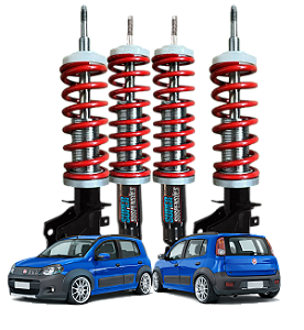 KIT SUSPENSÃO A ROSCA SLIM SUPER SUSPENSÕES - FIAT NOVO UNO