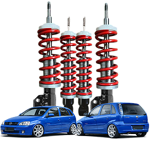 KIT SUSPENSÃO A ROSCA SLIM SUPER SUSPENSÕES - CORSA F/MONTANA