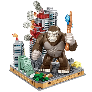 Blocos de Montar Kong O Herói de Skull Island - MOC