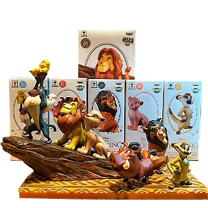 Diorama Completo O Rei Leão 6 Figures - Banpresto Bandai