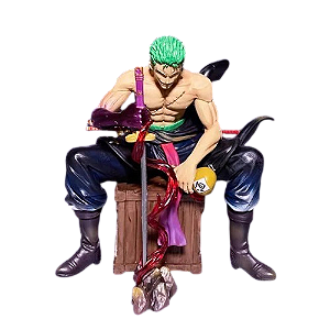 Estátua Roronoa Zoro Seated Battle - One Piece