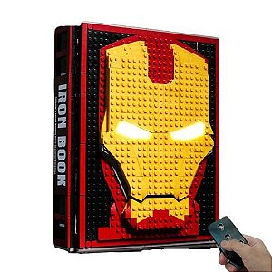 Iron Book Homem de Ferro com 2100 peças e 52 personagens