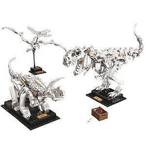 Kit de Blocos: 3 Modelos Fósseis de Dinossauros