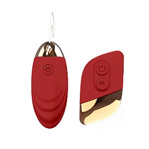 Vibrador Bullet Cápsula Vibratória Texturizado com Controle Remoto