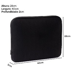 Case para Notebook 15.6 polegadas Kit Com 10 Unidades Preto