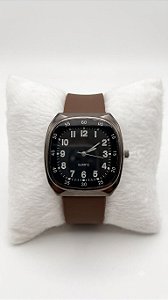Relógio Retrô Analógico Masculino Marrom
