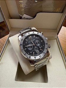 Bvlgari Masculino Prata/Preto