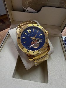 Bvlgari Automatico Fundo Azul